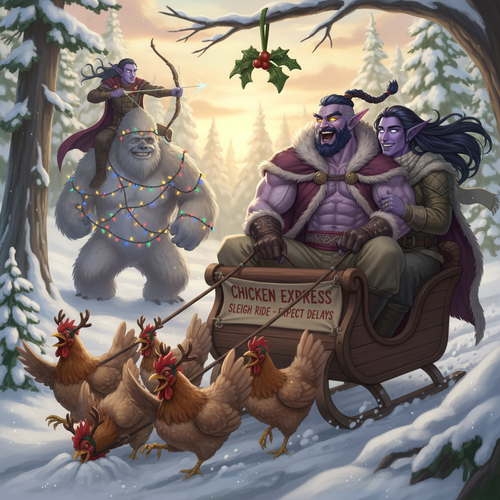 Output a hilarious image of Malikor a very muscular and masculine night elf monk with light purple s.png