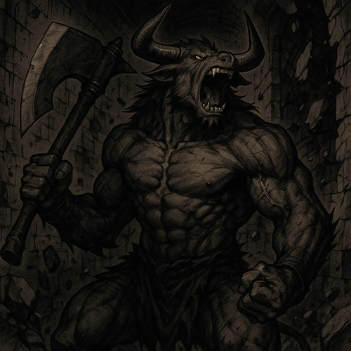 20250918 1925 Roaring Minotaur Fury simple compose 01k5fnptafexp9fzad2jrt6bgj.png