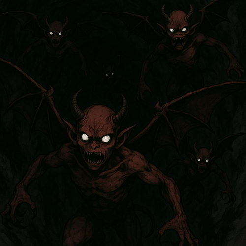 20250918 1904 Dark Cave Imps simple compose 01k5fmgsmhetx8yvyfbg2q3ys2.png