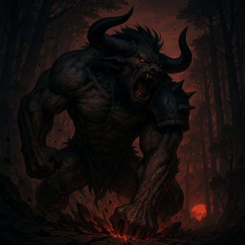 20250925 0514 Roaring Minotaur Destruction simple compose 01k605t8tre969z2ayypwq9vh1.png