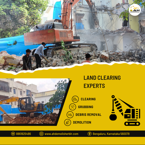 Before construction begins, the land needs to be clean and clear.