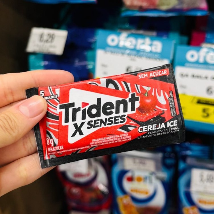 Trident Chiclete Fresh Cereja Ice Com 21 Unidades