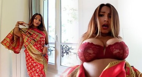 Latika Jha Indian Wearing Saree App Content Video