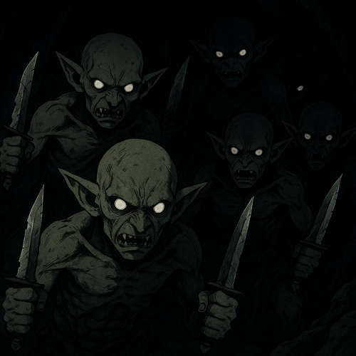 20250917 1955 Goblins in Dark Cave simple compose 01k5d51q1fejtb694kqj3qy4ej.png