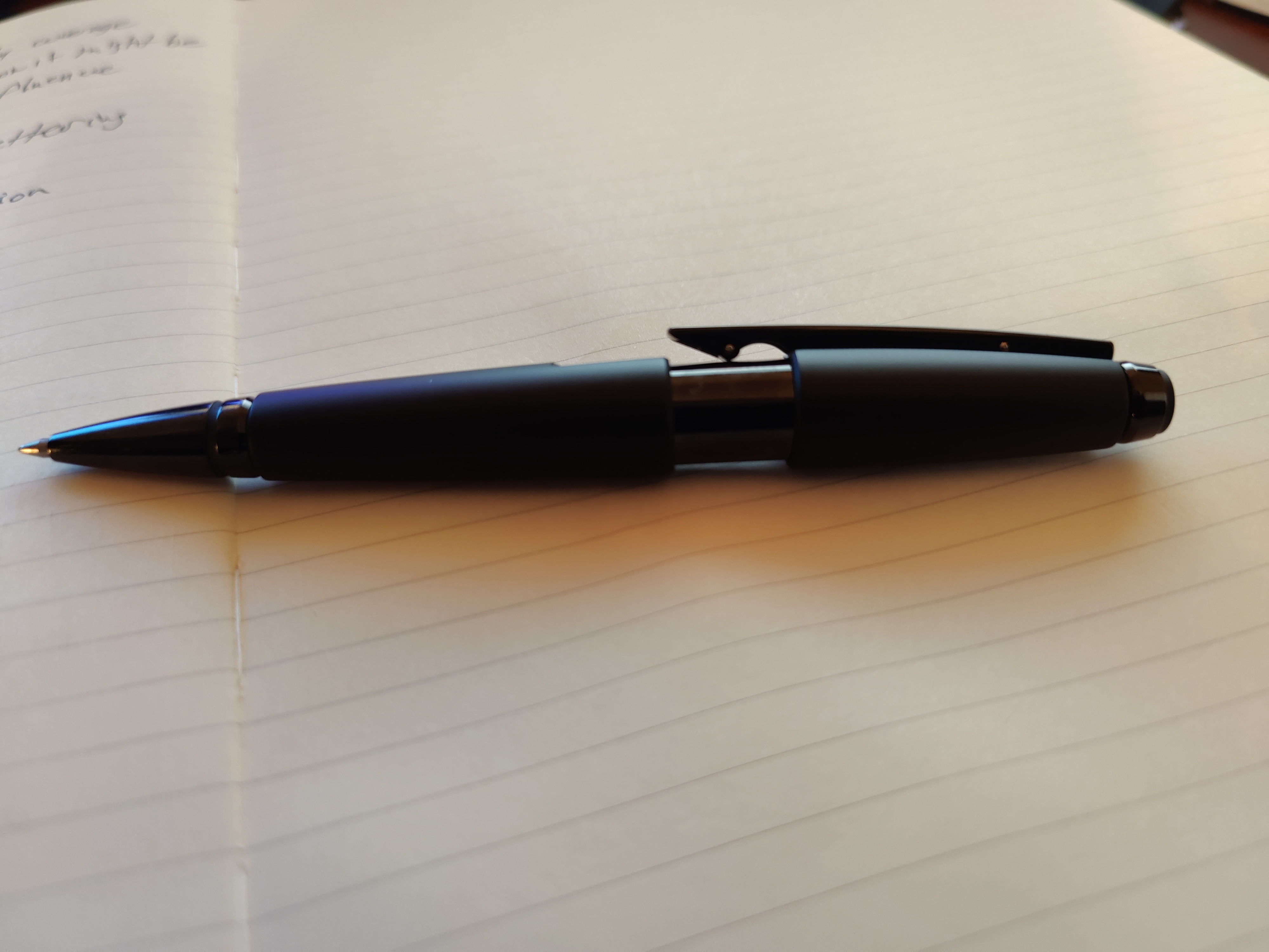 Cross Edge Matte Black Lacquer Gel Rollerball r/pens