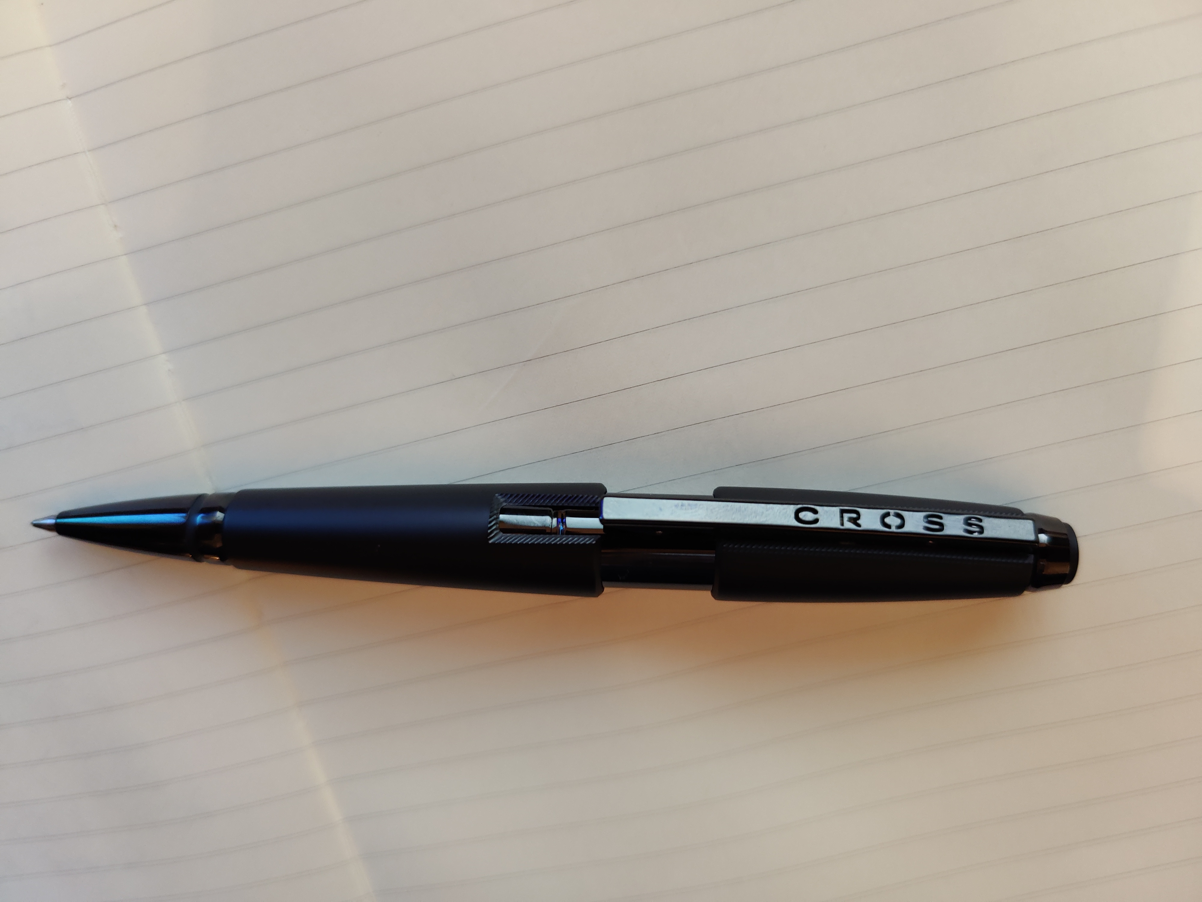 Cross Edge Matte Black Lacquer Gel Rollerball r/pens