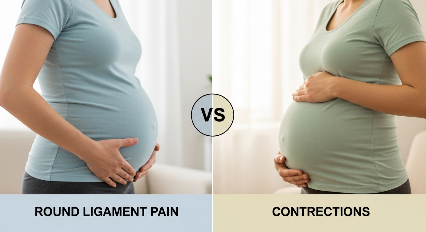 Round Ligament Pain vs. Contractions: How to Tell the Difference