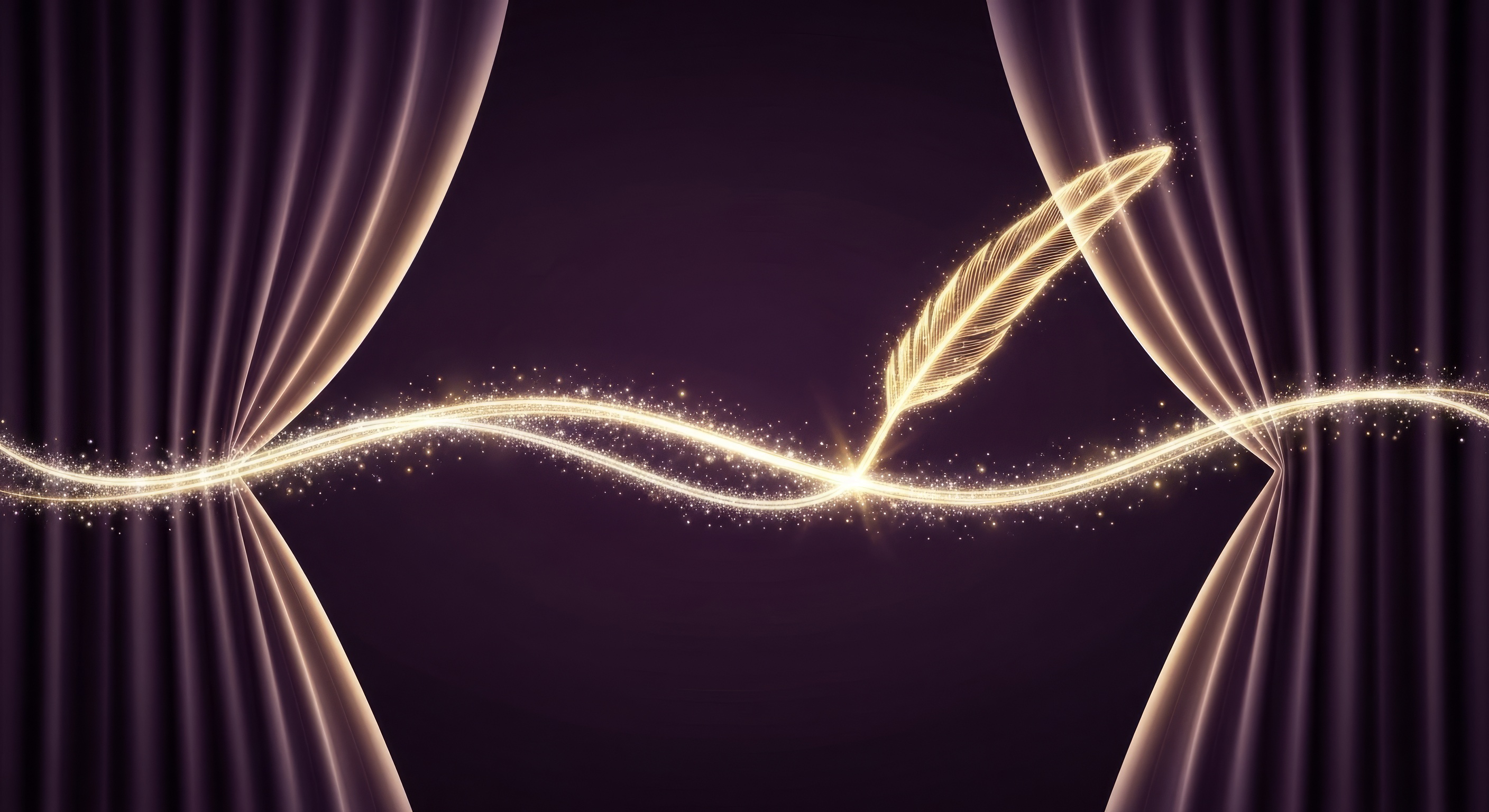 Abstract image of flowing letters and colors representing the AI name generator