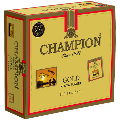 4870204140187 157716 ЧАЙ CHAMPION GOLD ЗАКАТ КЕНИИ 100ПАК КОР.png