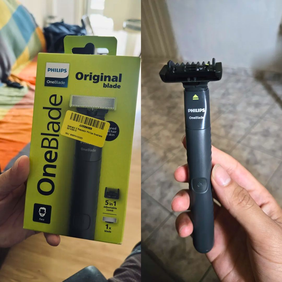 Philips Oneblade Qp1425/10, novo pente 5 em 1 ajustável para aparar barba