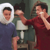 Friends Punching boy.gif