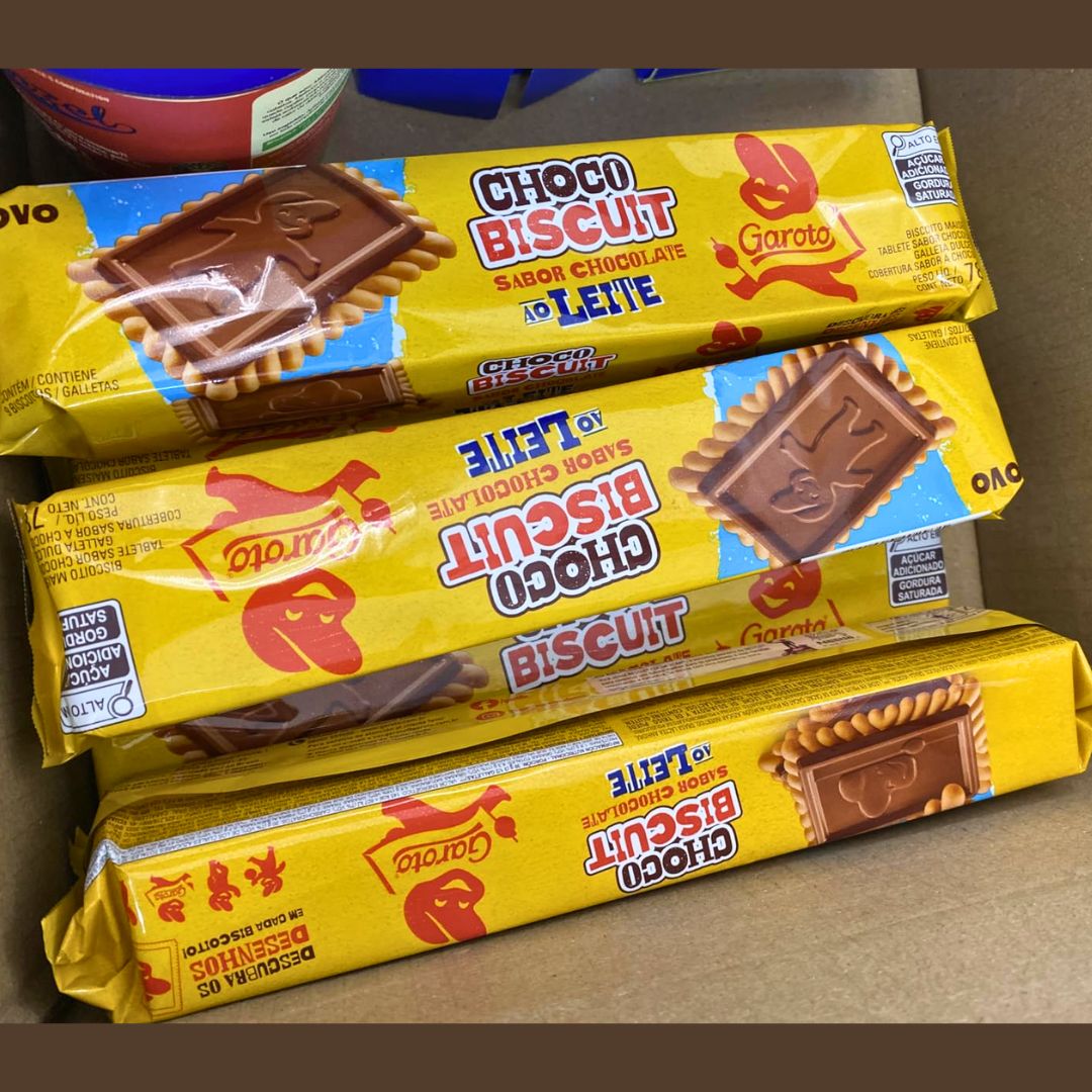 Biscoito com Chocolate Chocobiscuit GAROTO ao Leite 78g