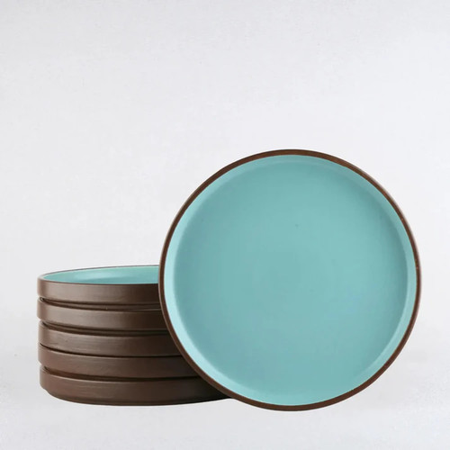 Premium Stoneware Plates (6 pcs) – Brown & Blue Ceramic Style.jpg