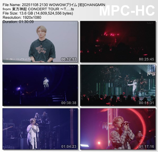 [TV-Variety] 최강창민 – CHANGMIN from 東方神起 CONCERT TOUR ～The First Dining～ (WOWOW Prime 2025.11.08)