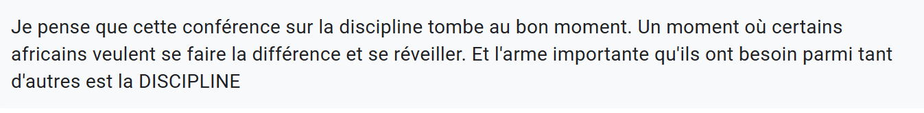 Témoignage client