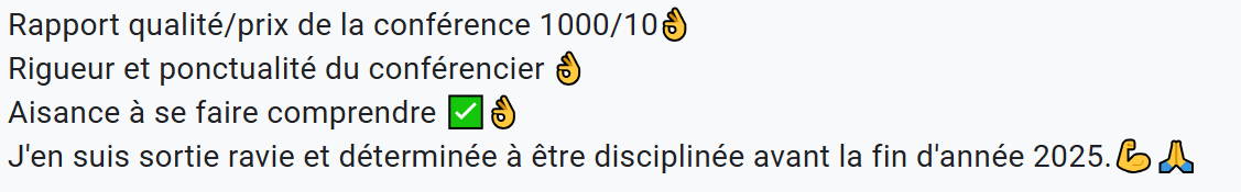 Témoignage client
