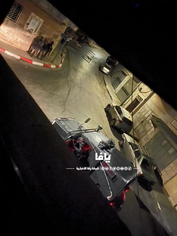 جانب من اقتحام قوات الاحتلال لمنطقة رام الله التحتا....