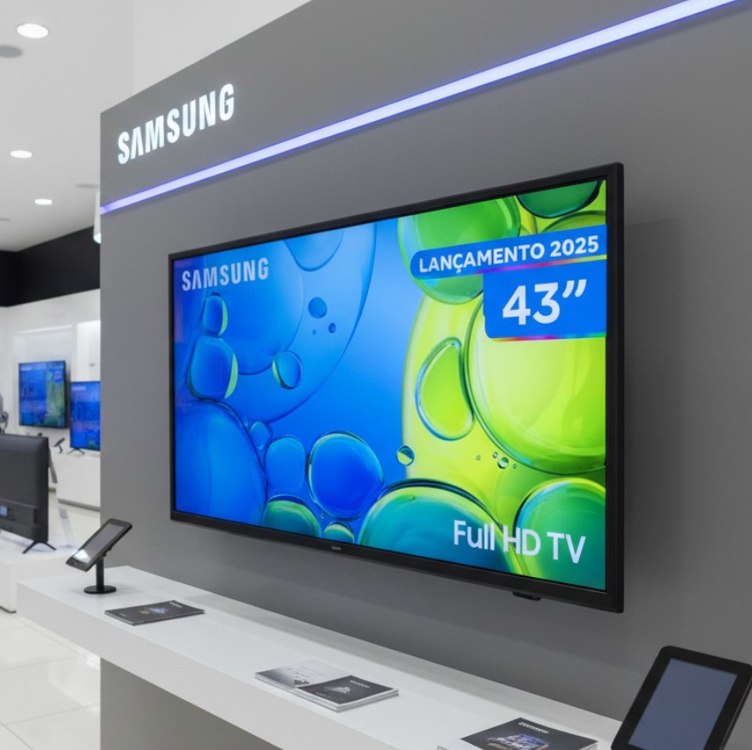 Smart TV 43″ Samsung Full HD 43F6000F Tizen Hyper Real com Alexa 2 HDMI