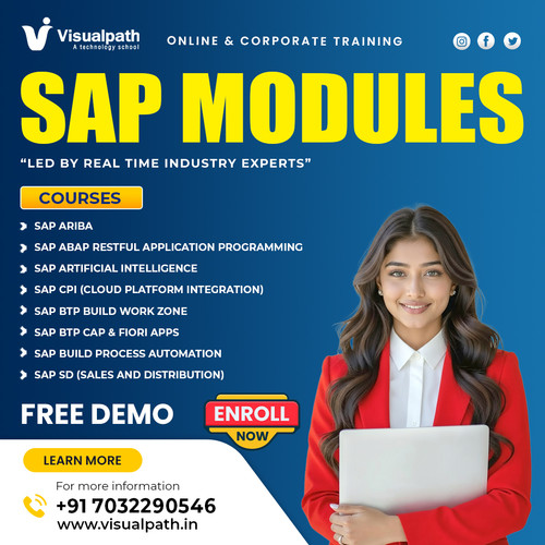 ✨ Upgrade Your Skills with Visualpath’s Online & Corporate SAP Training
Take your career to the next level with hands-on SAP training from professionals who work with these technologies every day!
🚀 Top SAP Modules We Offer:
🔹 SAP Ariba
🔹 SAP ABAP RAP
🔹 SAP AI
🔹 SAP CPI
🔹 SAP BTP Work Zone
🔹 SAP CAP & Fiori
🔹 SAP Build Process Automation
🔹 SAP SD
🎯 Why Visualpath?
 ✅ Free Demo Session Available 🎁
 ✅ Learn from Real-Time SAP Professionals 👨‍🏫
 ✅ Work on Real-World Projects 🛠️
📞 Contact Us: +91 7032290546
🔗 WhatsApp: https://wa.me/c/917032290546
🌍 Visit: https://www.visualpath.in/sap-btp-cap-fiori-training.html
📝 Visit our Blog: https://visualpathblogs.com/category/sap-fiori/
