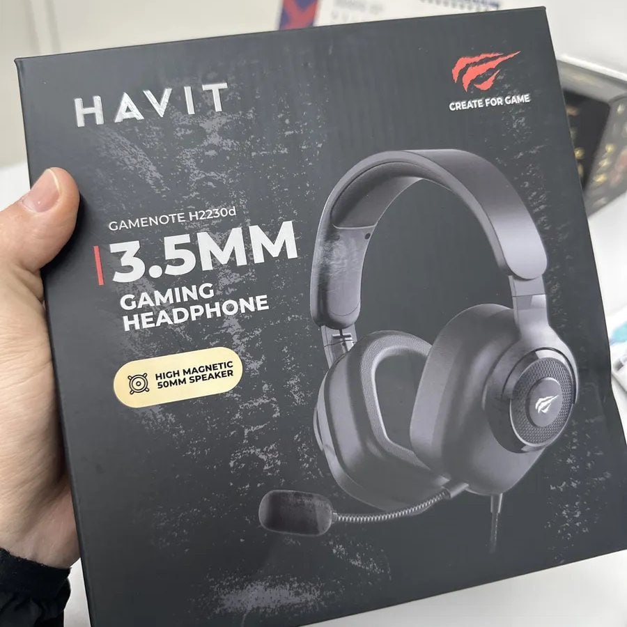 Fone Headset Gamer HAVIT H2230d P2 P3 3,5MM Microfone Removível Consoles PC Preto