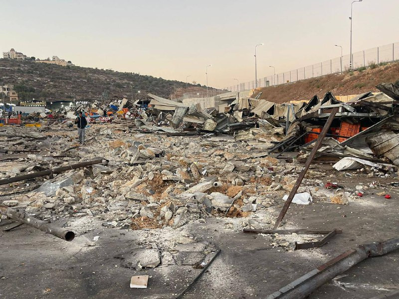 جيش الاحتلال يدمّر حسبة بيتا جنوب نابلس بشكل مفاجئ ودون سابق إنذار....