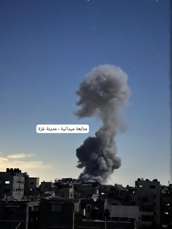 جيش الاحتلال يدمّر مدرعة مفخخة ثانية حول بركة الشيخ رضوان في مدينة غزة...