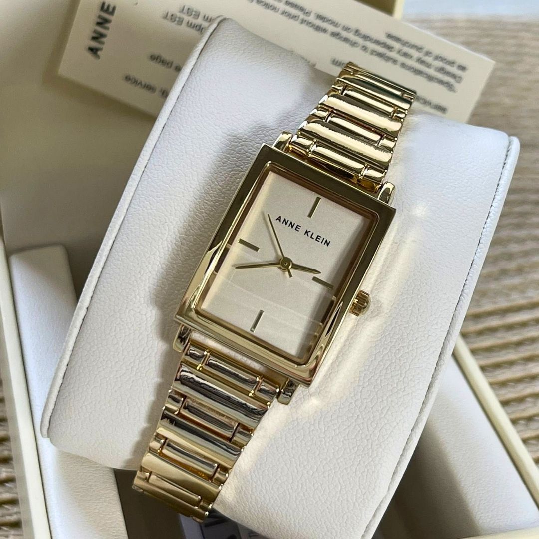 Anne Klein Relógio de pulseira feminino, Dois tons, AK/3763SVTT