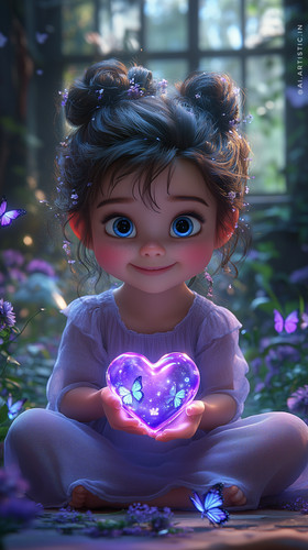 surajarts Cute little baby girl in 3d animation style smiling h acf226cb 2d34 4576 add9 0df02126b164.jpg
