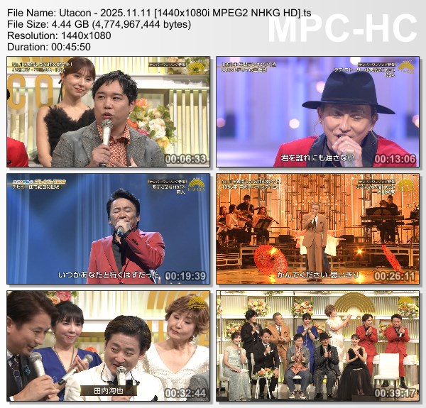 [TV-Variety] うたコン – 2025.11.11