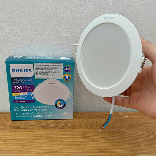 den downlight am tran doi mau led philips eridani dl190b ssw led7 d100 9w 720lm cct 3000k 4300k 6500.jpg