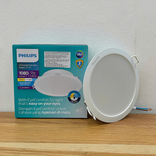 den downlight am tran doi mau led philips eridani dl190b ssw led10 d125 12w 1080lm cct 3000k 4300k 6.jpg