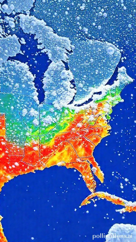 Record-low temperatures shock the Southeast US while snowfall blankets parts of the Northeast