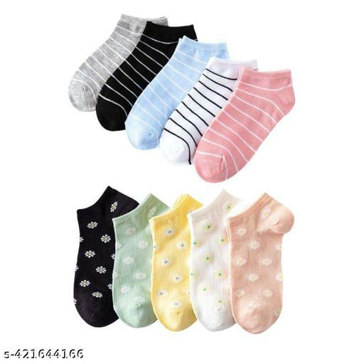 Missby Cute Cartoon Print Cotton Socks