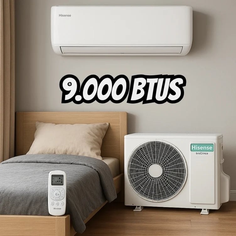 Ar condicionado split inverter hi wall wi-fi Hisense 9000 btus frio as-09tw2rld – 220v