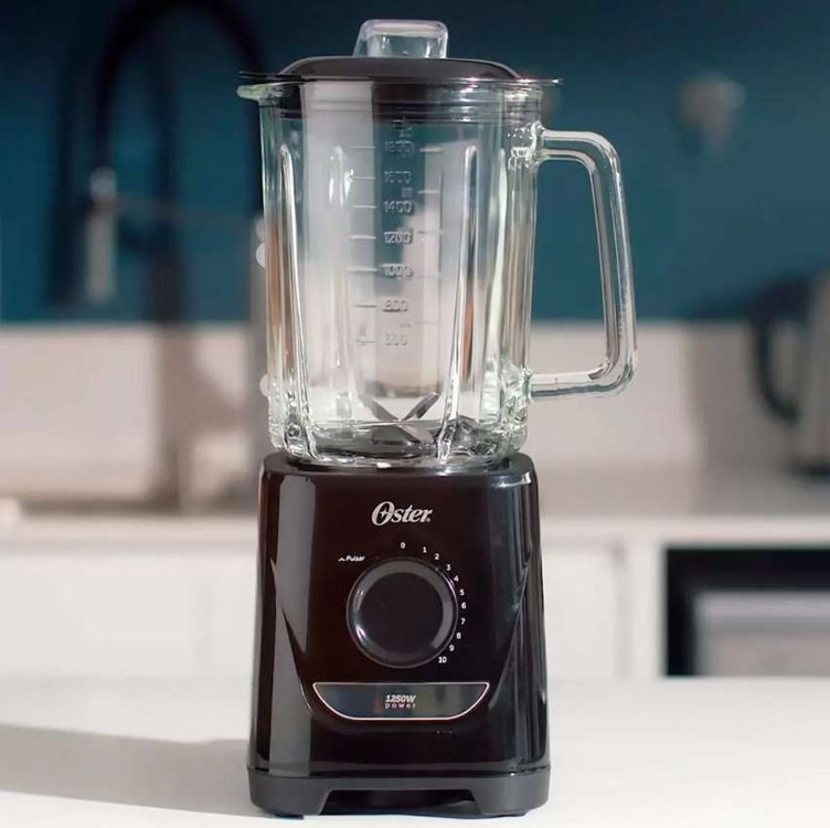 Liquidificador Power Oster Preto 2,2l 220V – OLIQ520, OLIQ520-220V