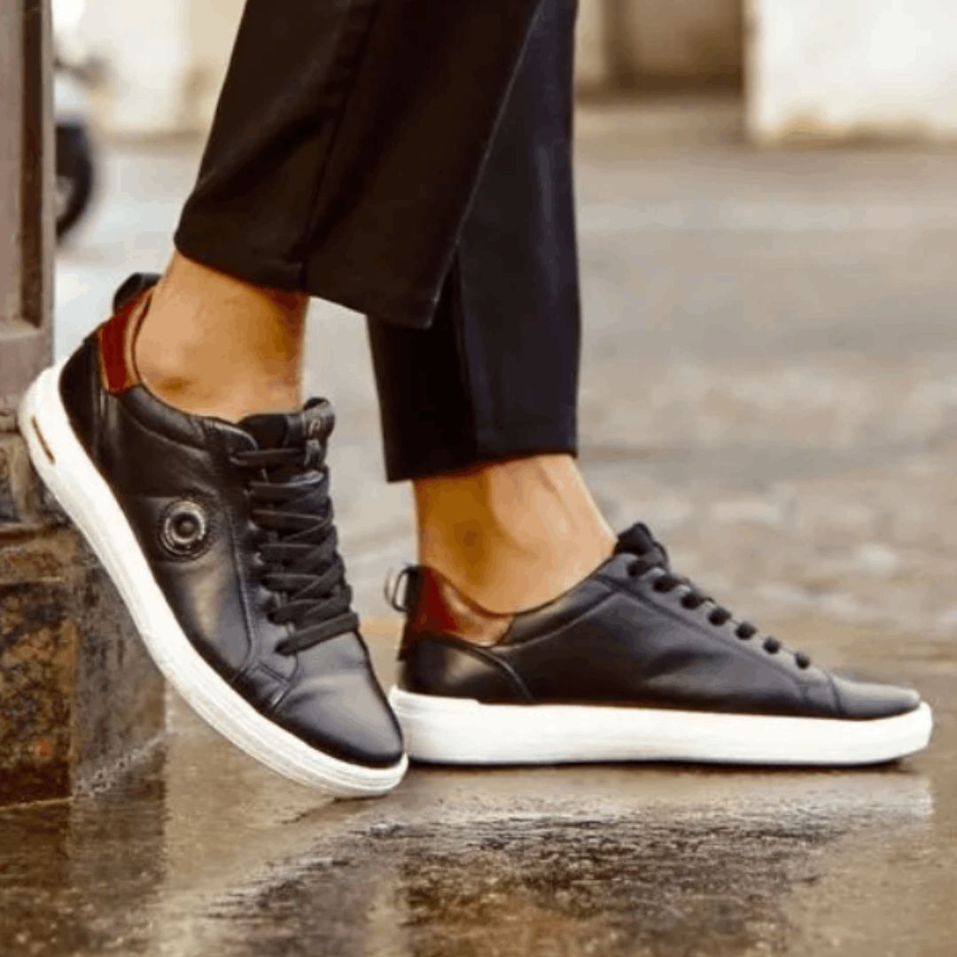 Sapatênis Casual Masculino 112004 Cabedal Em Couro Pegada