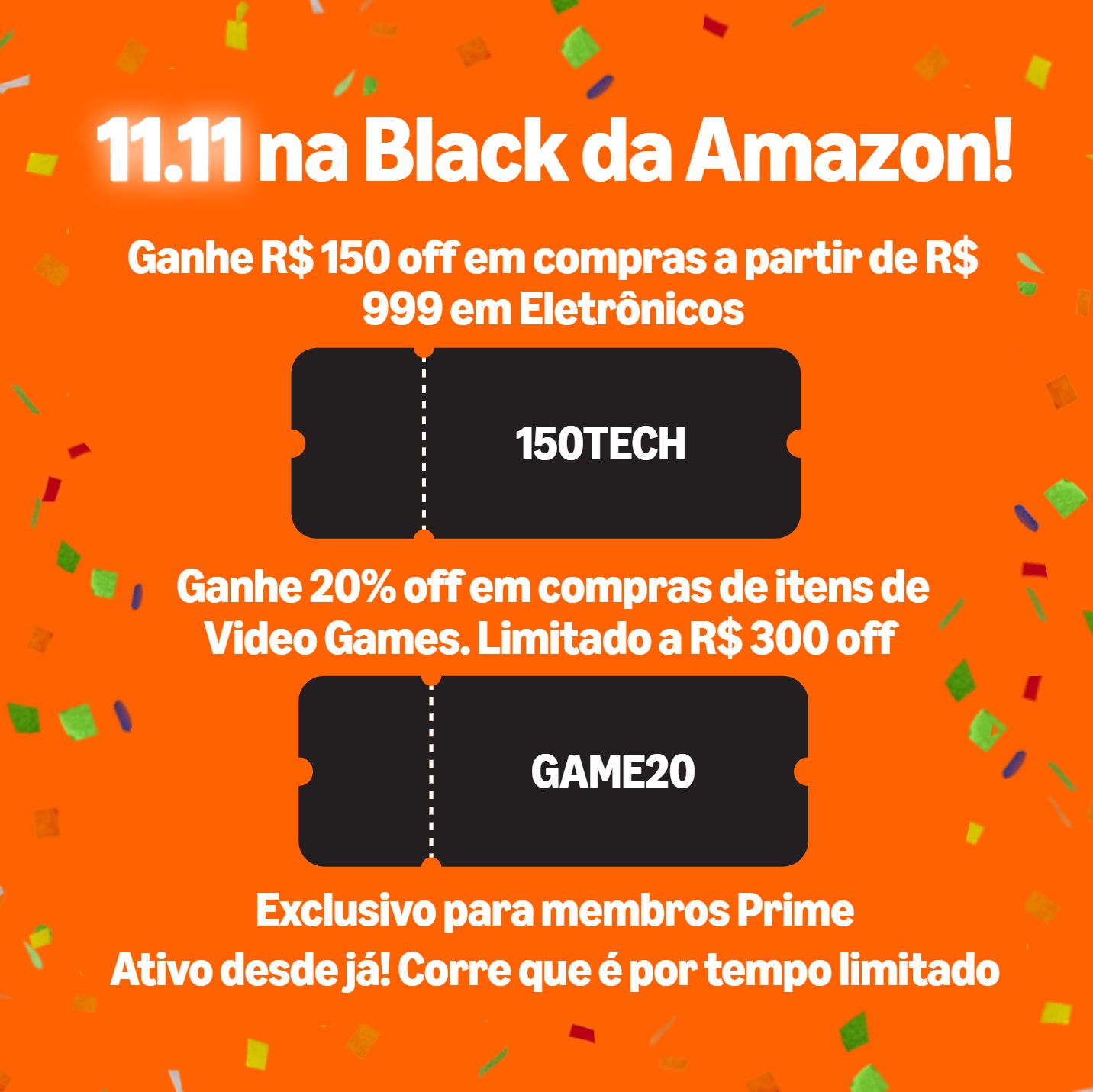 Cupom R$ 150 off em compras a partir de R$ 999 em Eletrônicos