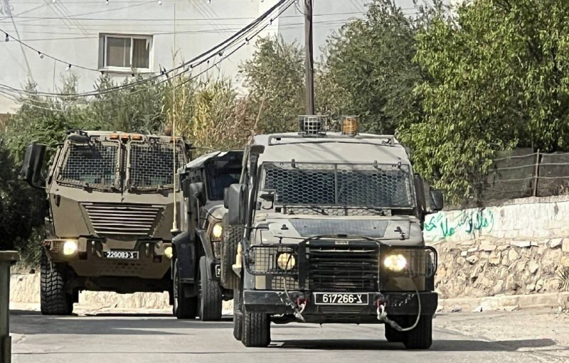 🟨 صورة| جانب من اقتحام قوات الاحتلال المستمر لقرية كفر قليل جنوب نابلس....