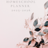 FTL Homeschool Planner 2025 2026 Blush Leaves