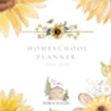 FTL Homeschool Planner 2025 2026 Watercolor Sunflower