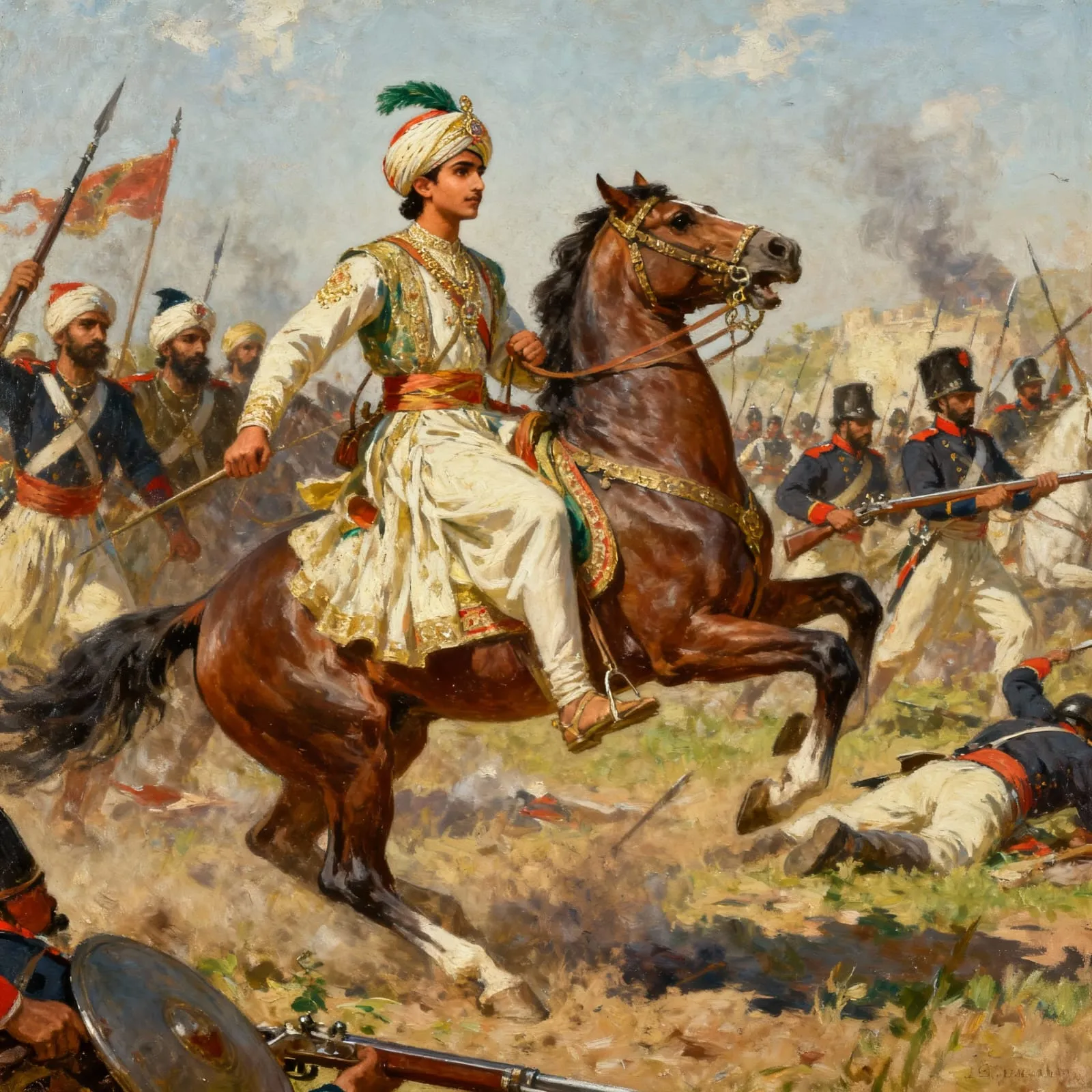 Teenager Tipu on the battlefield image 5