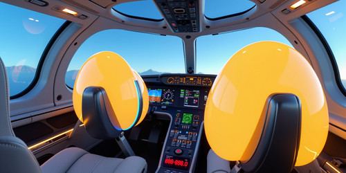 A futuristic sleek airplane cockpit interior with a focus on the control yokes The yokes are large e.jpg