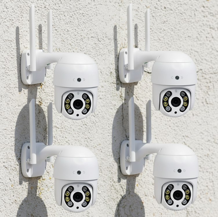Kit 4 Câmeras De Segurança À Prova D’água Zoom 4x Icsee A8