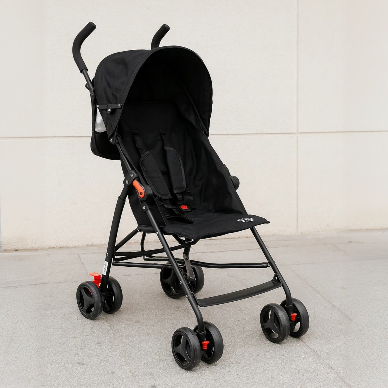 Carrinho De Bebê Passeio Guarda Chuva Styll Baby Preto