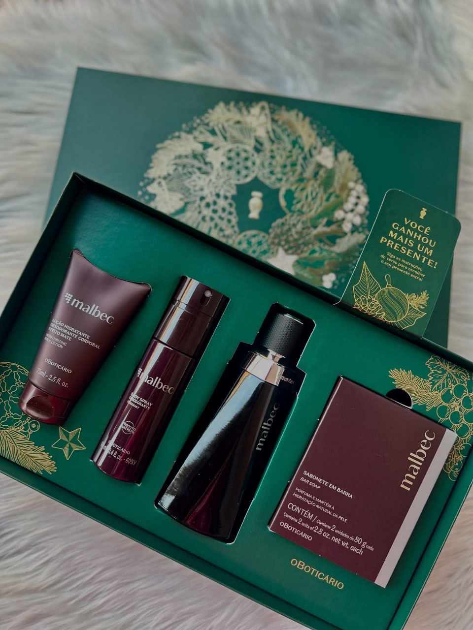O Boticário Malbec Kit Presente (4 Itens)