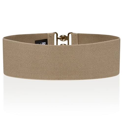 Ro Rox Nurse Belt Elasticated Stretch Belt Light Beige Gold 3.jpg