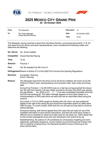 [Mexico City GP]Doc 14 Infringement Car 36 Impeding car 89 in Turn 9 page 1.png