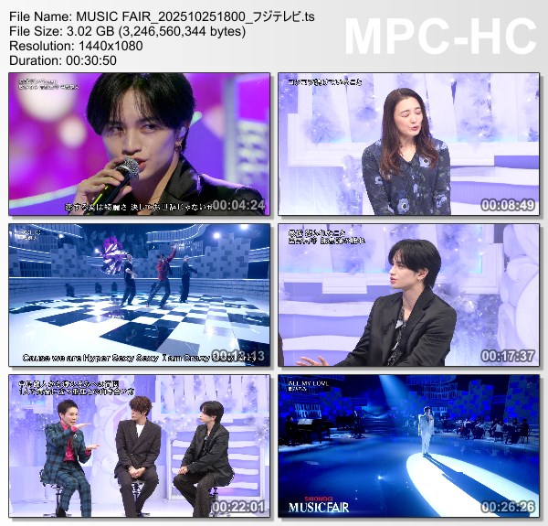 [TV-Variety] MUSIC FAIR – 2025.10.25