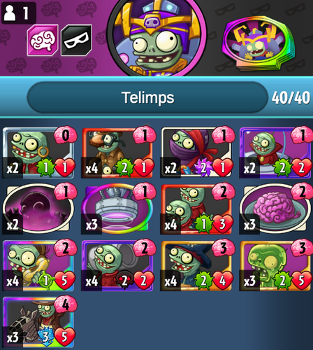 Combo Midrange
Spark cost: 55,850 (average)
Constantly reap value from positive trades before ending the match by teleporting in Space Cowboy or Zom-Blob
Note: You swap Lurch for Lunch for +2 Quarterly Bonus and +1 Mini-Ninja for more burst damage