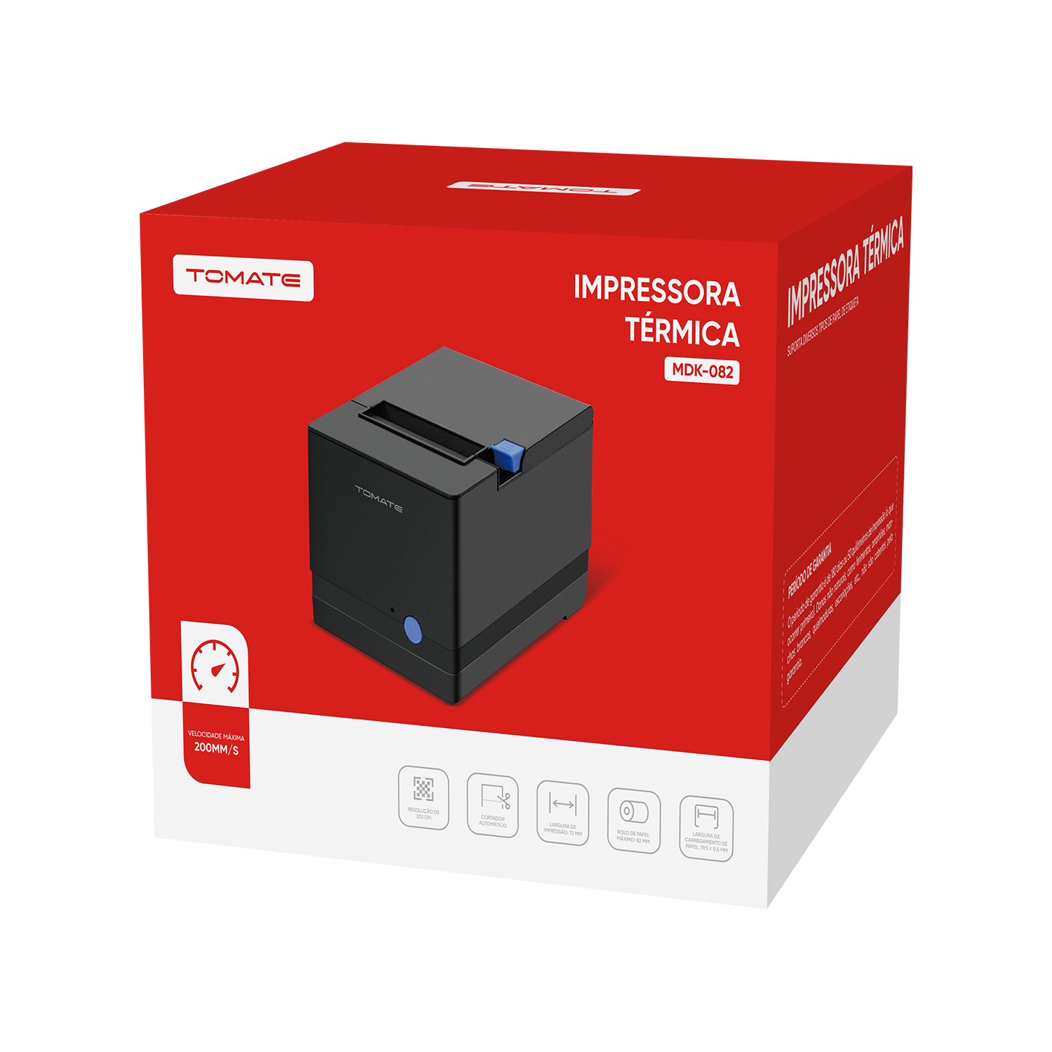 Impressora Térmica MDK-082 - miniatura 1